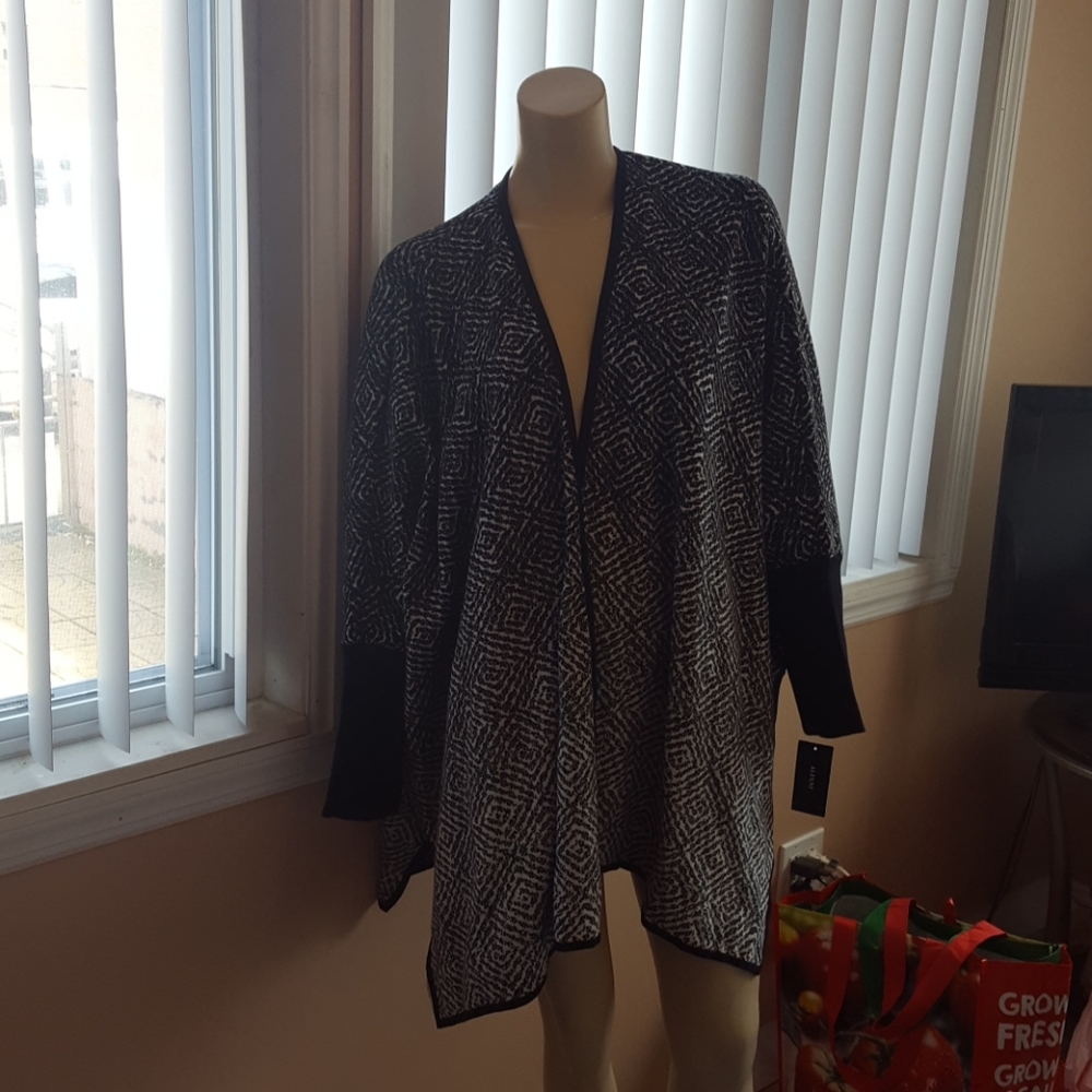 Nwt alfani black ombre cardigan